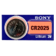 WATCH BATTERIES SONY CR 2025