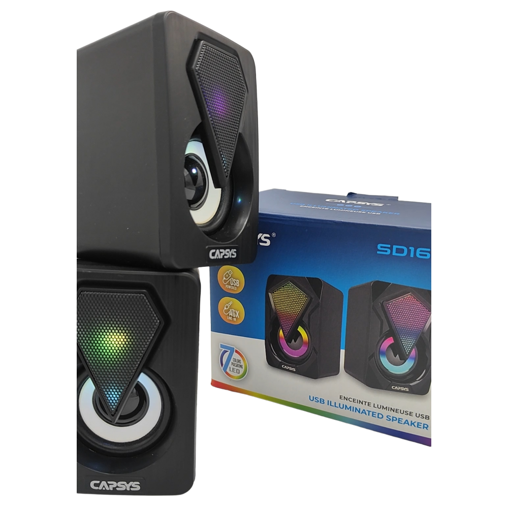 BAFFLE USB RGB CAPSYS SD164
