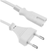 CABLE BI-POLAIRE BLANC 1.5M 2*0.75MM