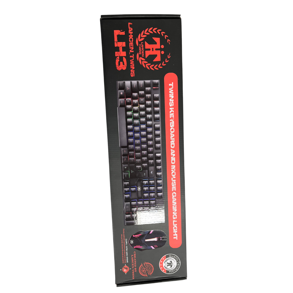 CLAVIER + SOURIS GAMING RGB LH3