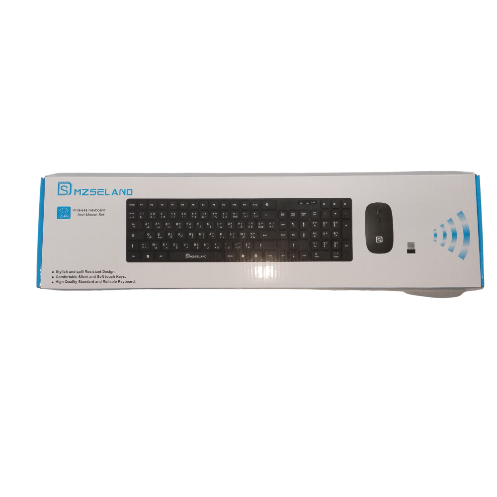 COMBO CLAVIER SOURIS SANS FIL MZ SELAND KB7410