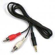 CABLE RCA AUDIO JACK M/2RCA MALE 1.5M